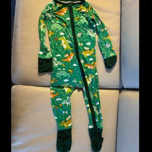 Little Sleepies green dragons zippy